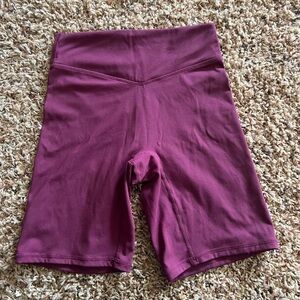 Vitality Balance Athletica maroon biker shorts Cosmopolitan launch size XS